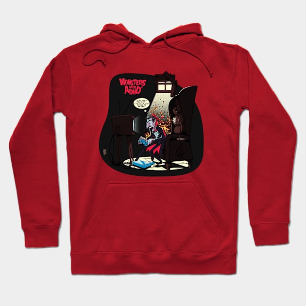 Vampire gamer Hoodie by Monsters with ADHD